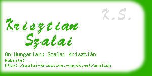 krisztian szalai business card